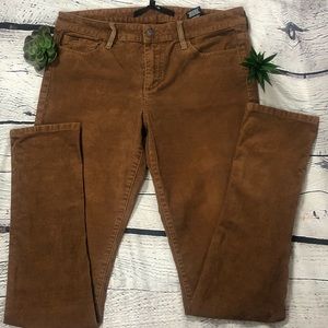 Joes Jeans skinny Leg corduroy with distressed look . Size: 27 waist.